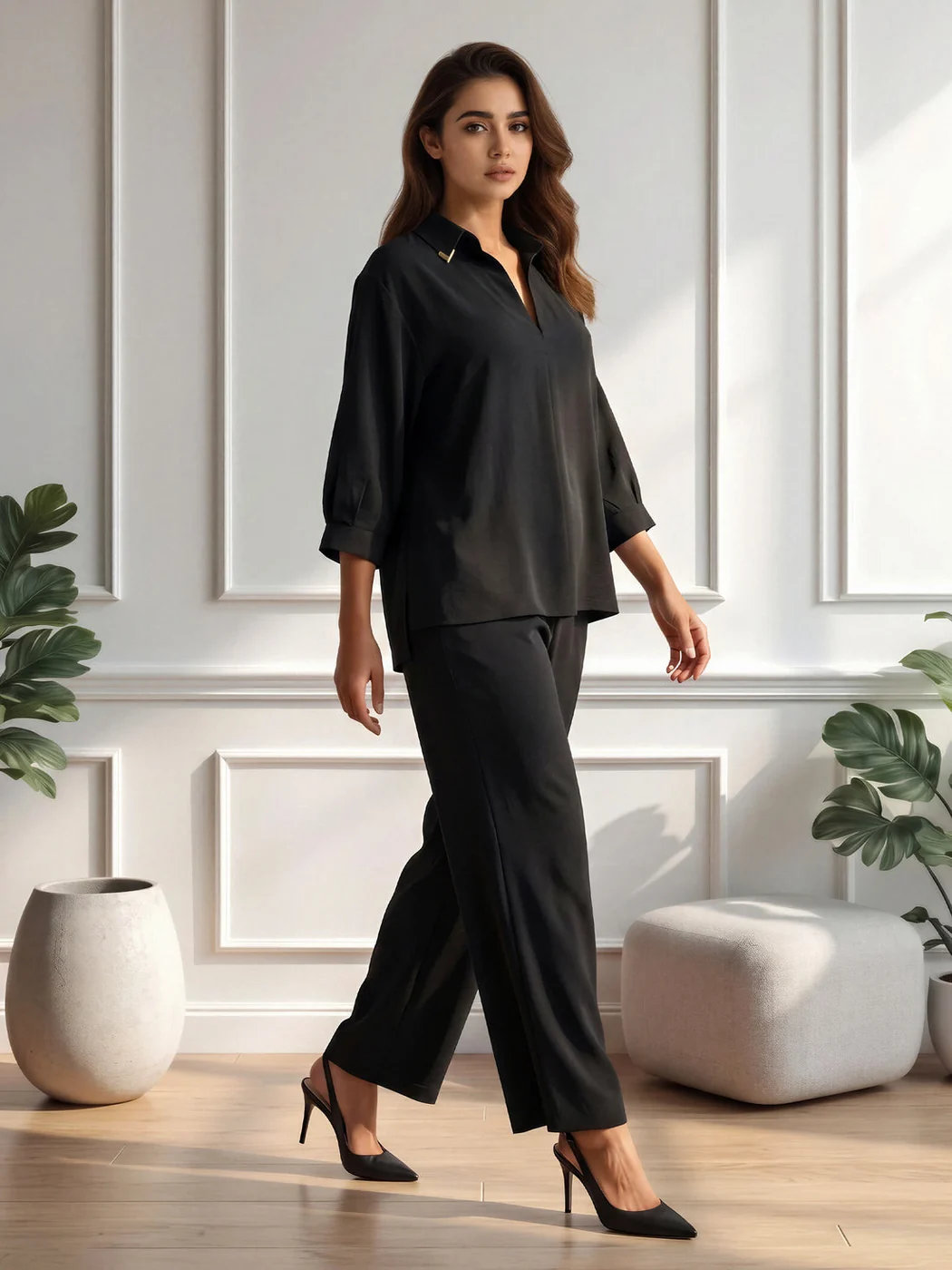 Relaxed-Fit Co-ord — Black
